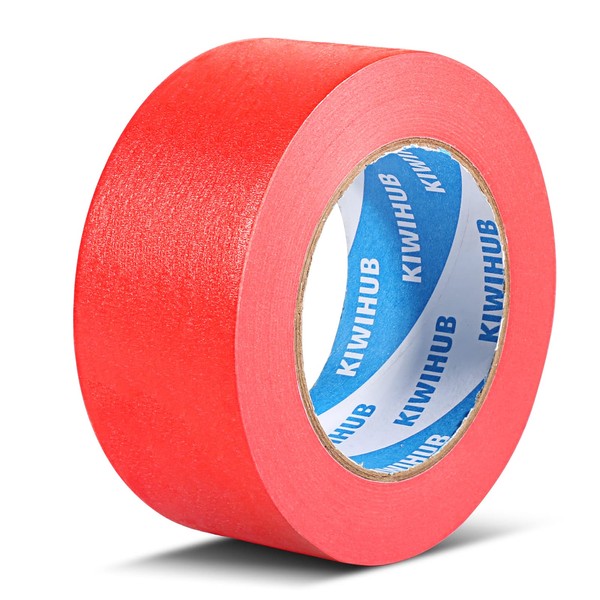 KIWIHUB - Red Painters' Duct Tape, 2 x 60 Yards,