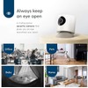KIEMT Hoop Wireless HD Indoor PTZ Security Camera, Night Vision,