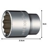 TONE Socket (12 Square) 3DB-26 Insertion Angle 9.5mm (3/8") Double