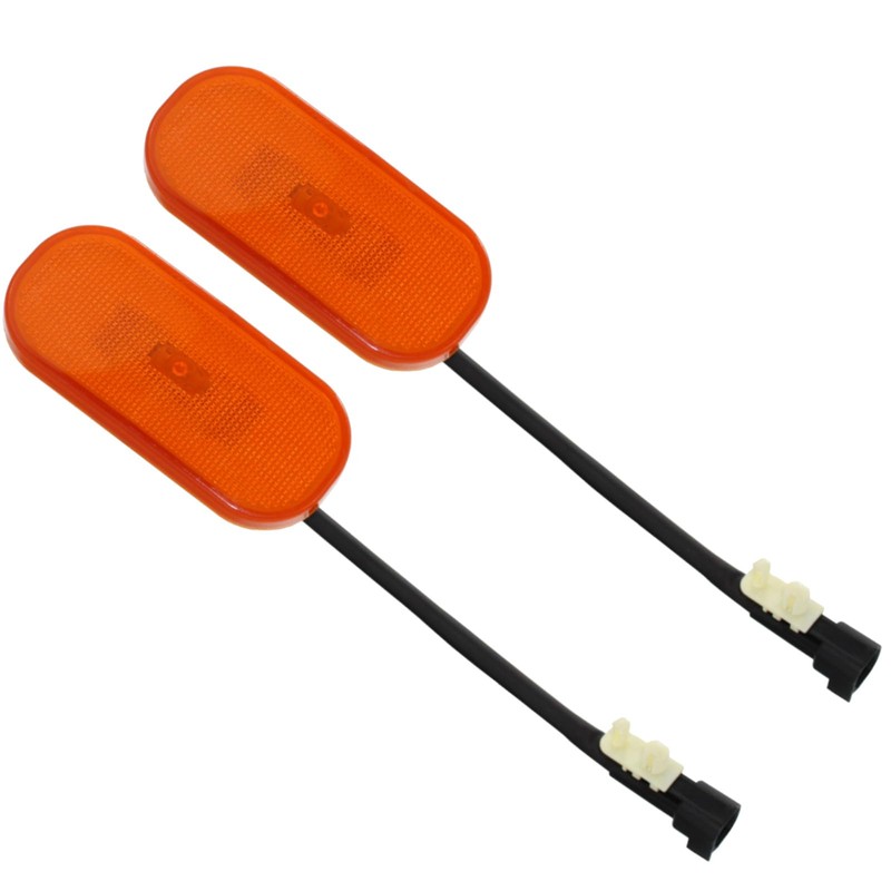 BIAREN 2x Side Marker Light Lamp Lens For Ford Transit