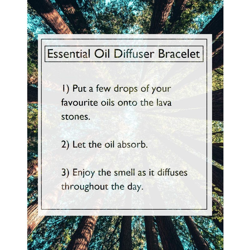 Anxiety Bracelet Gift Box Set | Lava Stone Aromatherapy Bracelet