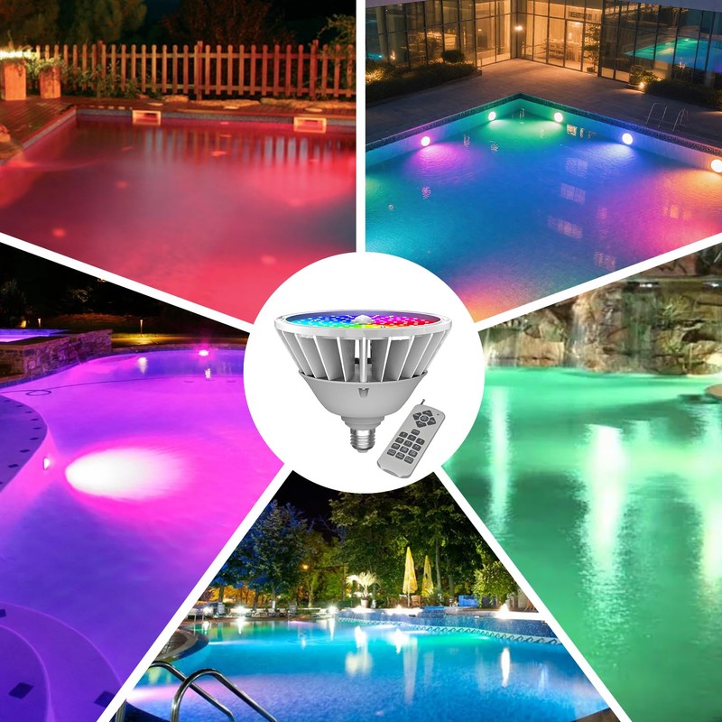 Aygrochy 2025 Upgraded 120V 90W LED Pool Light Bulb for