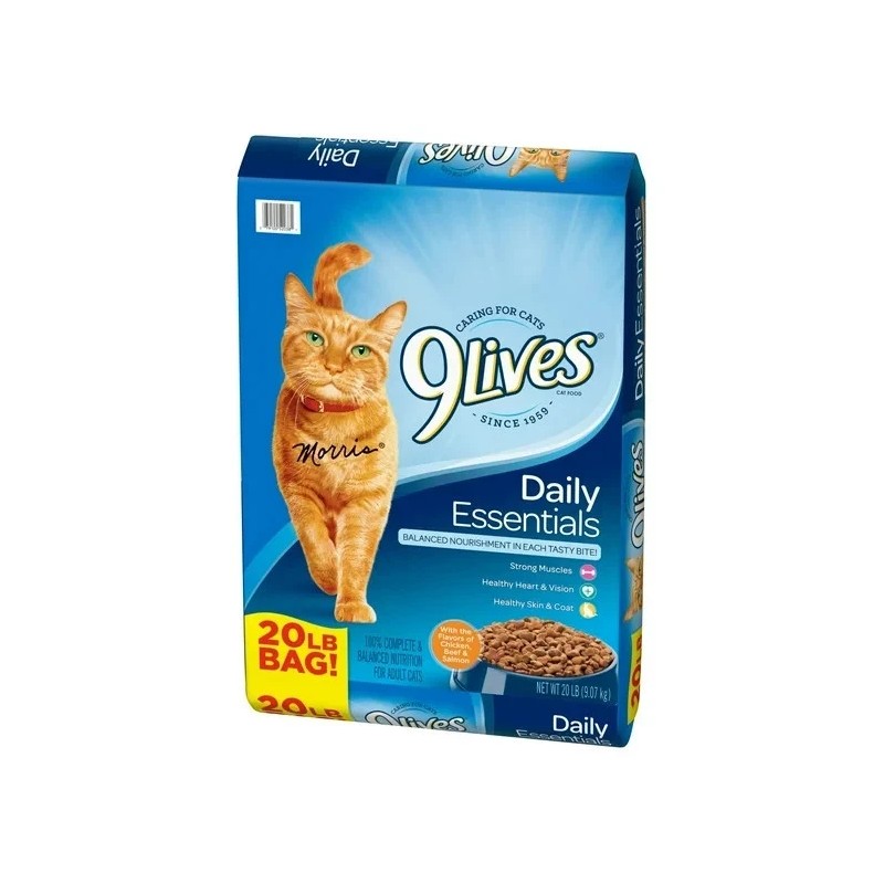 Unbranded 9Lives Daily Essentials Dry Cat Food, 20 lb. Bag