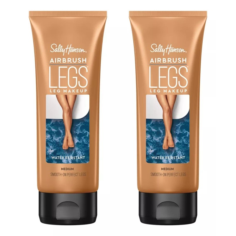 Sally Hansen Airbrush Legs, Makeup Lotion, Medium 4 Oz, 2pz