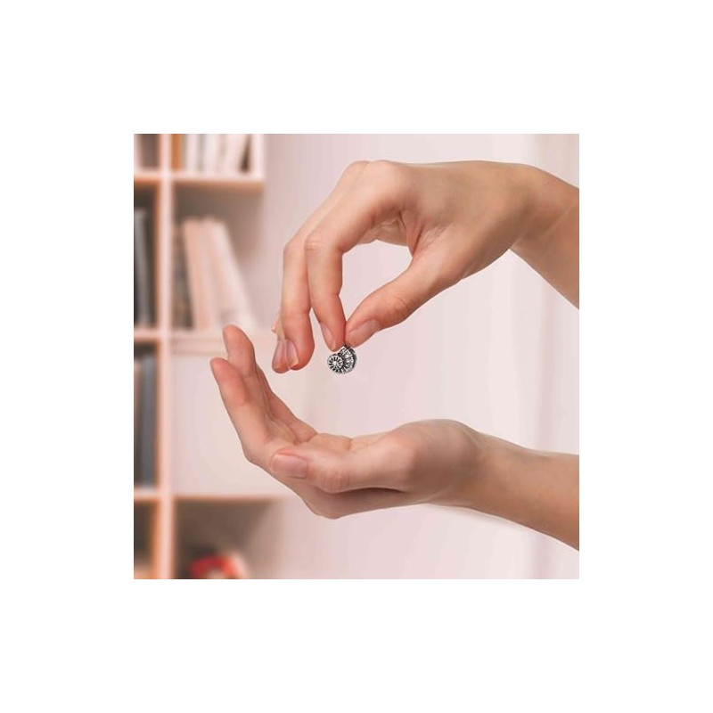 NKlaus 10303 Nautilus Shell Harp Pendant 925 Silver 13 x