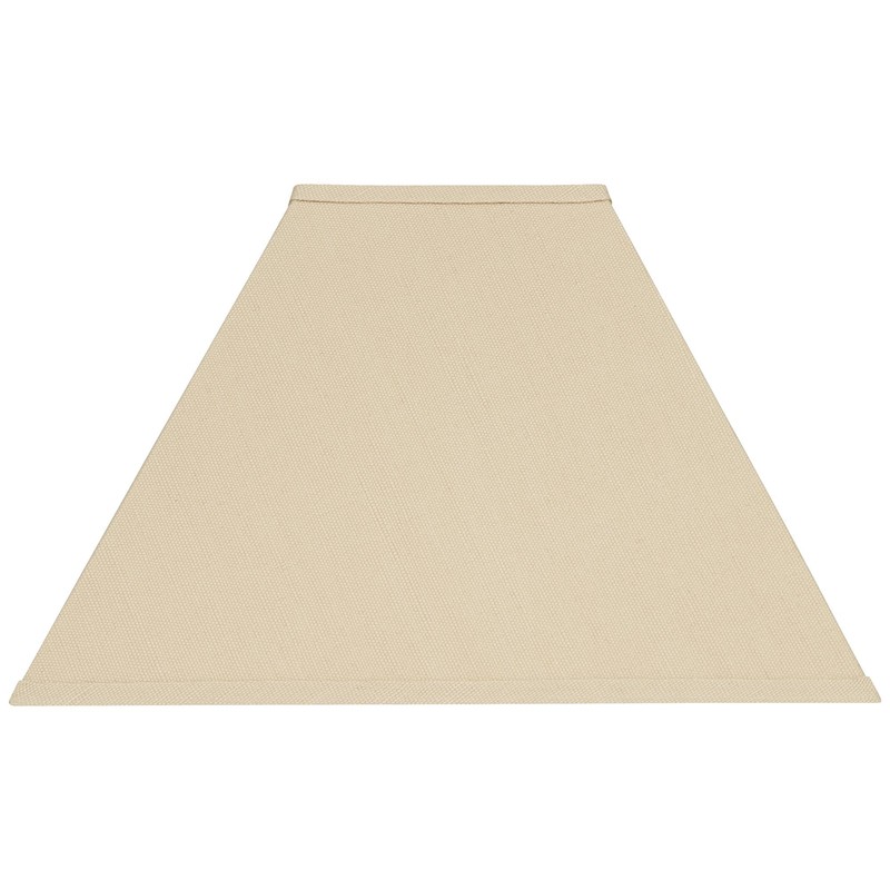 Beige Linen Large Square Lamp Shade 6" Top x 16"