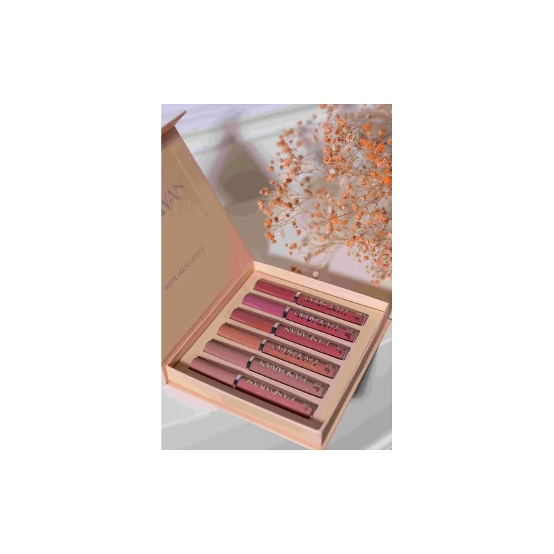 Set de 6 labiales Handaiyan Z Lápiz Labial color rojo