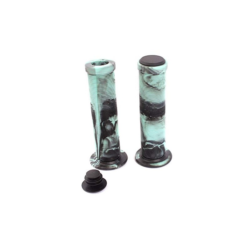 KHE Acme 2-Tone BMX Grips 130 mm with Flange Black