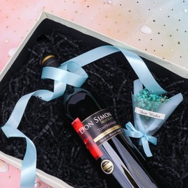 Zwish 150Grams / 5.3 Oz Black Crinkle Cut Paper Shred Filler Gift Boxes Filler Gift Wrapping Gift Basket Filler for Gift Wrapping & Basket Filling