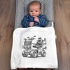 Azeeda 'Fancy Mobility Scooter' Cotton Baby Blanket/Shawl (BY00040453)