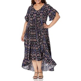 Avenue Plus Size Dress PRT VAL, in Butterfly Pair, Size, 2628