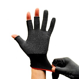 SEMINISMAR Fishing Gloves Hunting Gloves Gift Fishing Gloves Photographer Gloves Sailing Gloves for Fishing Hunting Photography Fishing Gloves Men (Black)