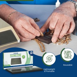 GTE GTE 6''x3'' Scratch Stone Gold Silver Test Kit 10K 14K 18K 22K 24K Platinum Acid