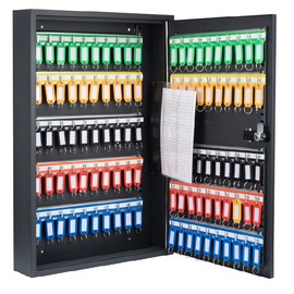 Barska Steel 100 Key Safe Cabinet with Combination and Key Lock Box