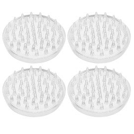 Angoily 4pcs Furniture Mat Anti Skid Pads for Furniture Area Rugs Sofa Castor Cups Chair Leg Caps Chair Leg Protector Furniture Legs Pads Round Transparent Movement Mats