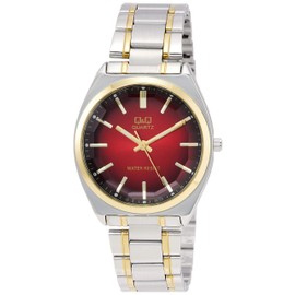 Citizen Q&Q QB78 Analog Wristwatch, Waterproof, Metal Band, and Others, 1 piece