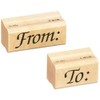 Stamps by Impression To From (2 pc. Set) Rubber Stamp