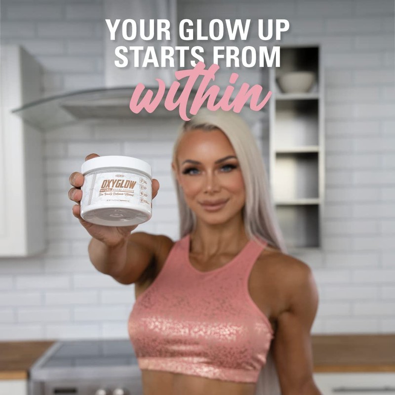 OxyGlow Natural Marine Collagen Powder by EHPlabs - Hydrolyzed Marine