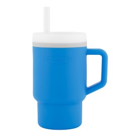 INFANTINO My 1st Tumbler - Cute Mini Cup with Leak-proof Straw and Toddler Friendly Handle, Promotes Drinking, Easy to Clean, 255 ml, Ocean