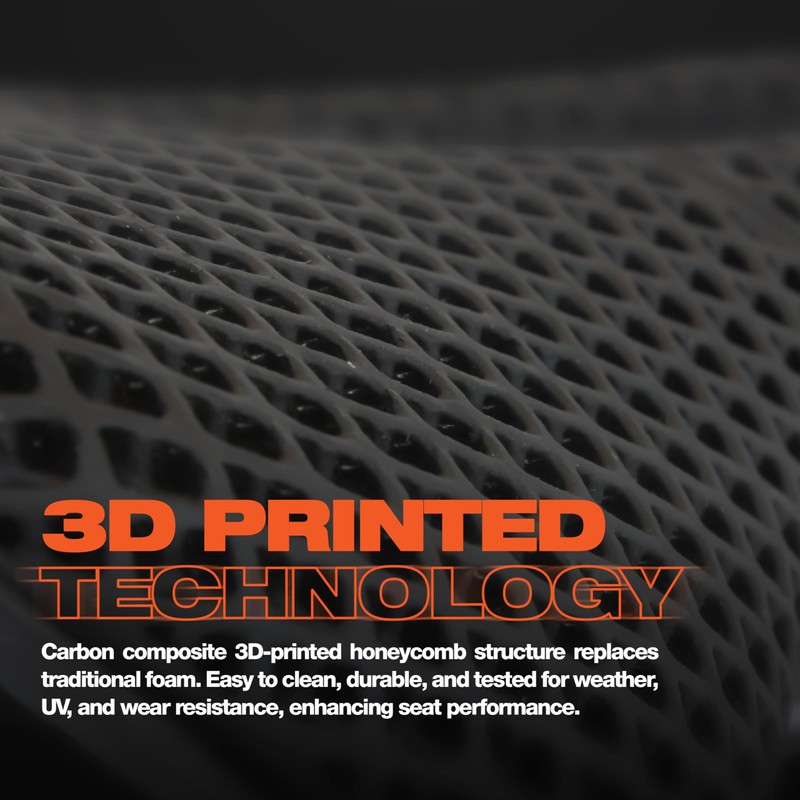 3D Printing Carbon Saddle Ultralight 152g 250x140mm 3D Carbon Hexagonal