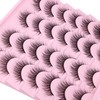 Wispy Lashes 12mm False Eyelashes Natural Look Short Fluffy Faux