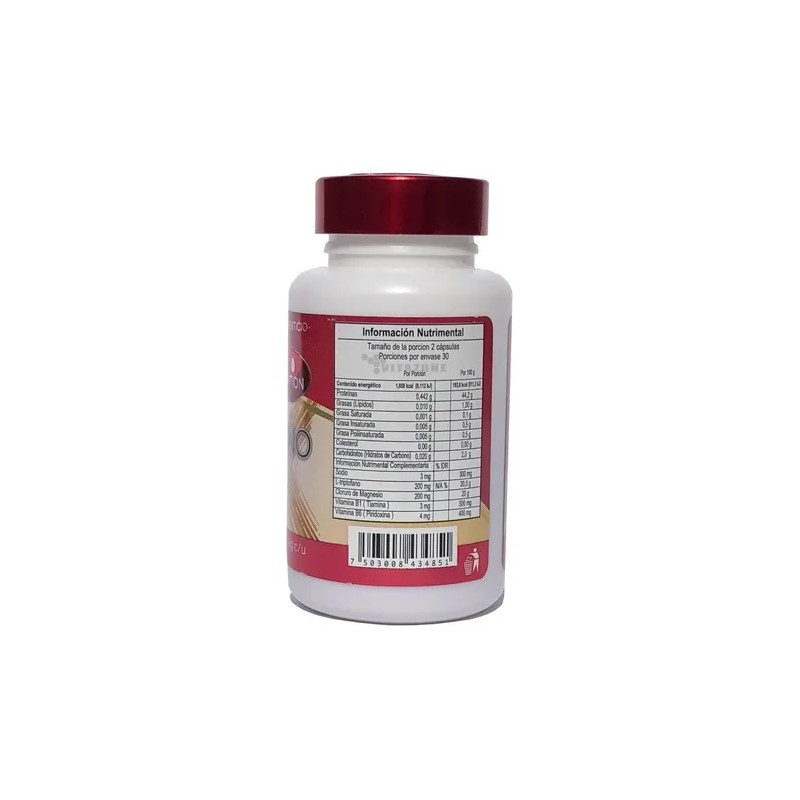 L-triptofano 60 Cáps De 500 Mg Keep Natural Sabor Sin