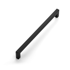 Ravinte 1 Pack 10 Inch Kitchen Square Cabinet Handles Matte Black Pulls Black Drawer Pulls Kitchen Cabinet Hardware for Cupboard Drawer Handles