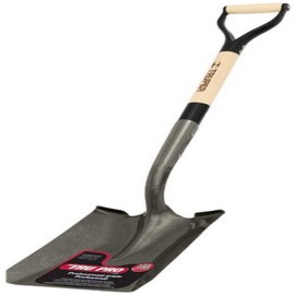 Truper 31210 Tru Pro Square Point Shovel with D-Handle, 30-Inch