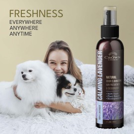 Lavender Air Freshener Spray—Non-Toxic & Natural Essential Oil—Odor Eliminator and Deodorizer for Home/Toilet/Room/Lounge/Fabric - Linen Spray for Bedding—1 PK 4 Oz
