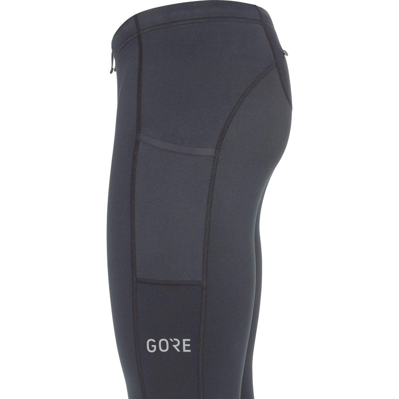 GOREWEAR R3 Thermo Tights, Black/Neon Yellow, M