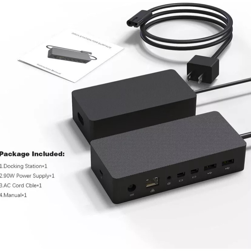 Unbranded Surface Docking Station with 90W Power Supply for Surface