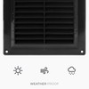 HVAC OV 4 x 4 Inch (Duct Opening Size) Black