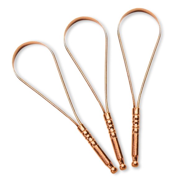 VELVET LONDON Edelstahl Zungenschaber für Erwachsene, Griffgriffe Zungenschaber, Zahnpflege Hygiene