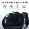 40oz Tumbler Detachable Flip Straw Lid for Cup Accessory, Leak