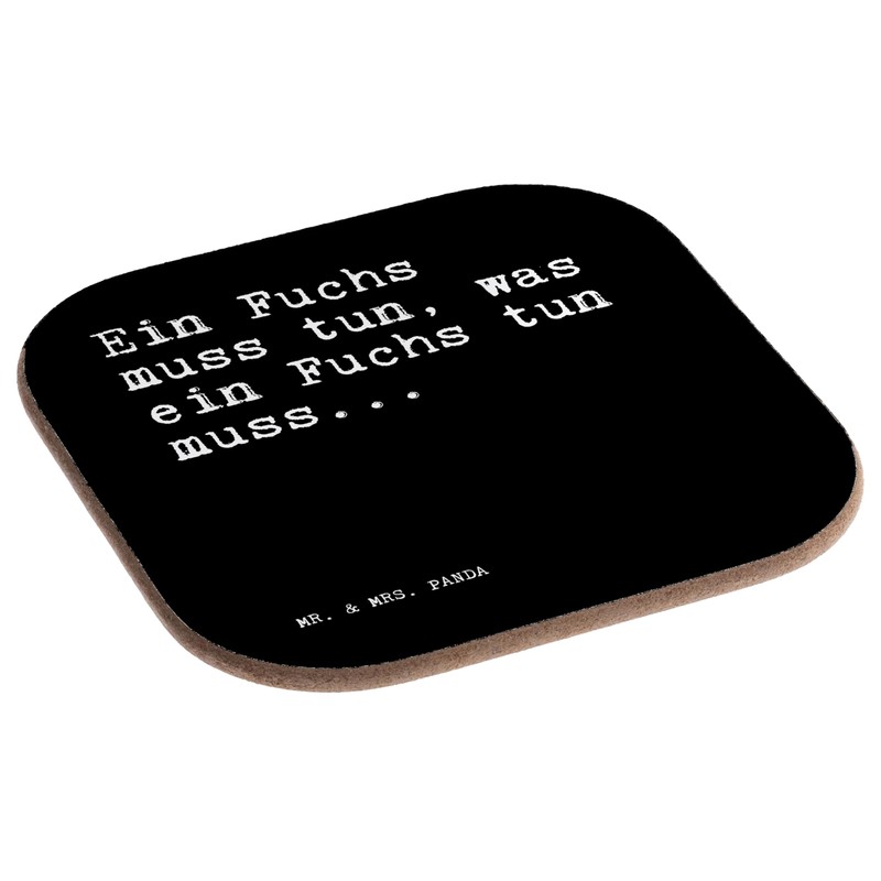Mr. & Mrs. Panda Drinks Coaster "Ein Fuchs muss tun