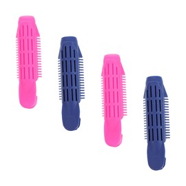 IWOWHERO Fluffy Hair Root Clips 4pcs Hair Curler Clips Styling Tool Stylish for Female Friends