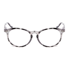 Calabria MDR8003 Gafas de lectura para mujer 1,25?á| Lectores redondos para mujer +1,25 | Claridad visual óptima | Tortuga Gris 47mm