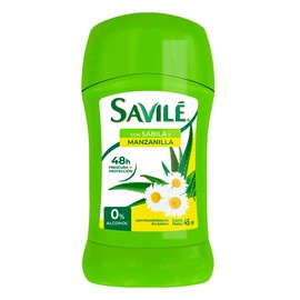 Savilé Desodorante Antitranspirante para Mujer Mazanilla en Barra 45g