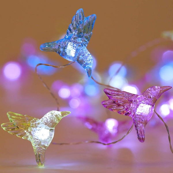 WSgift Hummingbird Decorative String Lights, 13.85 Ft 40 Cool White