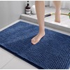 LEZUAN Chenille Bath Mat, Soft Bath Mat, Non-Slip Bath Mat,