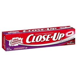 Close-Up Toothpaste, Refreshing Red Gel, Anticavity Fluoride, Cinnamon, 6 Oz (Pack of 4)