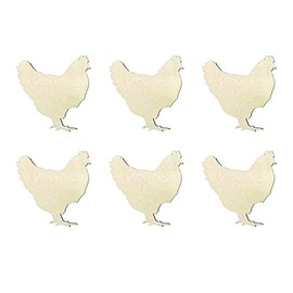 DIY 3 inch cutout Chicken, Chicken wood cutout, Chicken shape diy crafts unfinished sanded Chicken shape