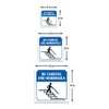Square Plus Be Careful Use Handrails Door or Wall Sign