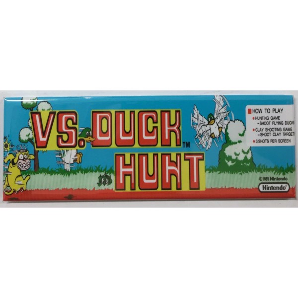 Vs Duck Hunt Arcade Game Marquee Fridge Magnet