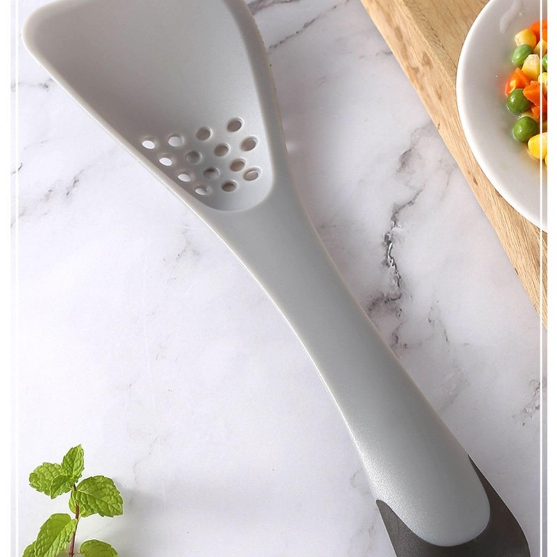 Uni-tool 5-in-1 Silicone Kitchen Utensil, Slotted Spoon, Turner, Cutting Tool,