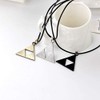 LLYANZ Antique Gold Plated Metal Leather Chain Zelda Pendant Necklace