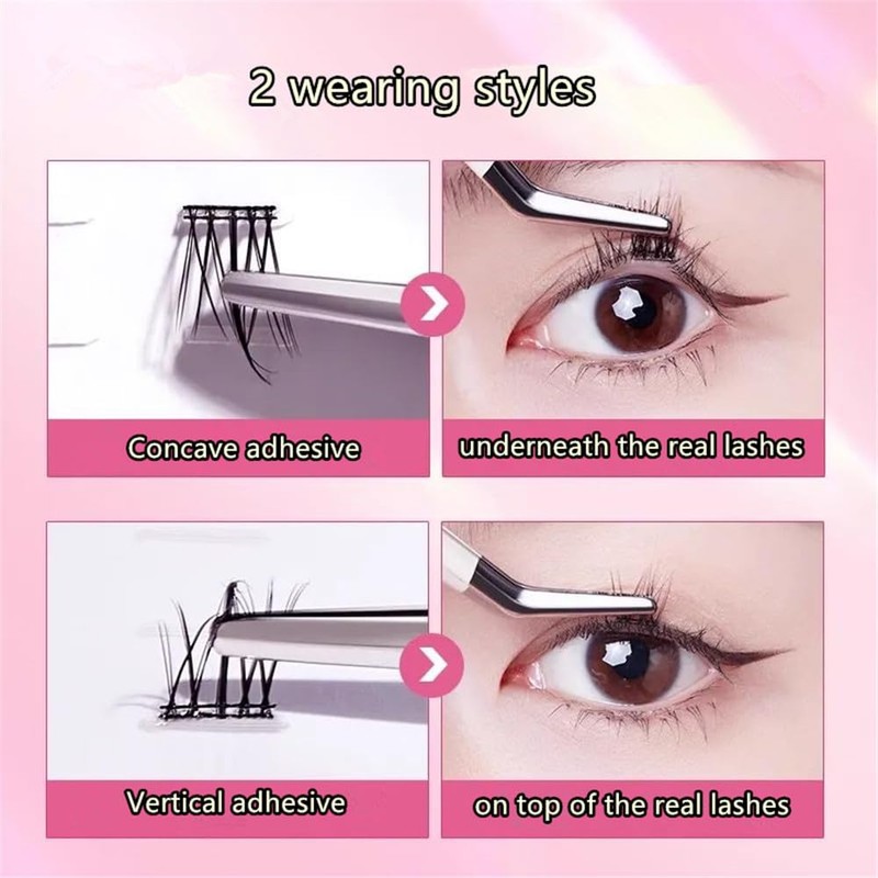 segmented Self Adhesive Eyelashes Tape（200）, Strong-Hold False Lashes Adhesive Strips
