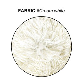 Uhomy 2 Packs Fall Winter Home Decorative Fluffy Plush Pillow Cover 12"x20", Luxury Soft Fluffy Artificial Fur Throw Pillow Case Cushion Cover Fluffy Double Side Fur for Sofa Bed, Cream 30x50 cm