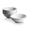 10 Strawberry Street Simply White 7" Coupe Cereal Bowl, Set