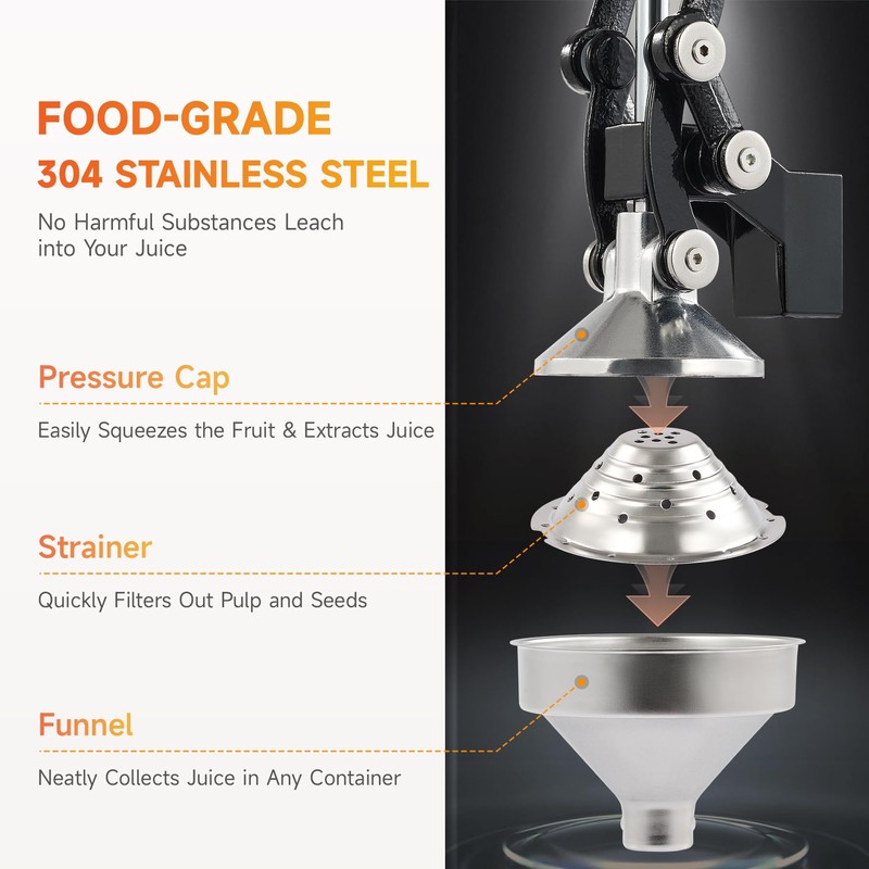 CO-Z Hand Press Juicer Machine, manual Orange Juicer and Professional